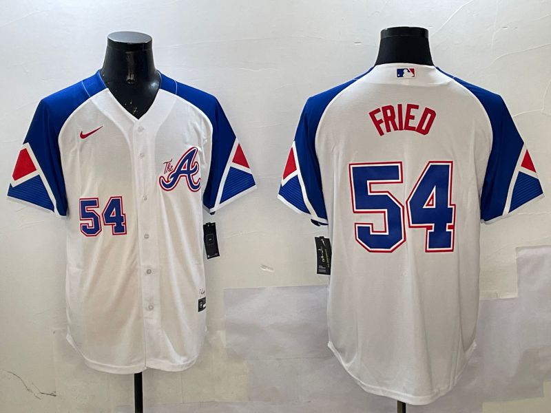 Men Atlanta Braves #54 Fried White City Edition 2025 Nike MLB Jersey style 1->atlanta braves->MLB Jersey